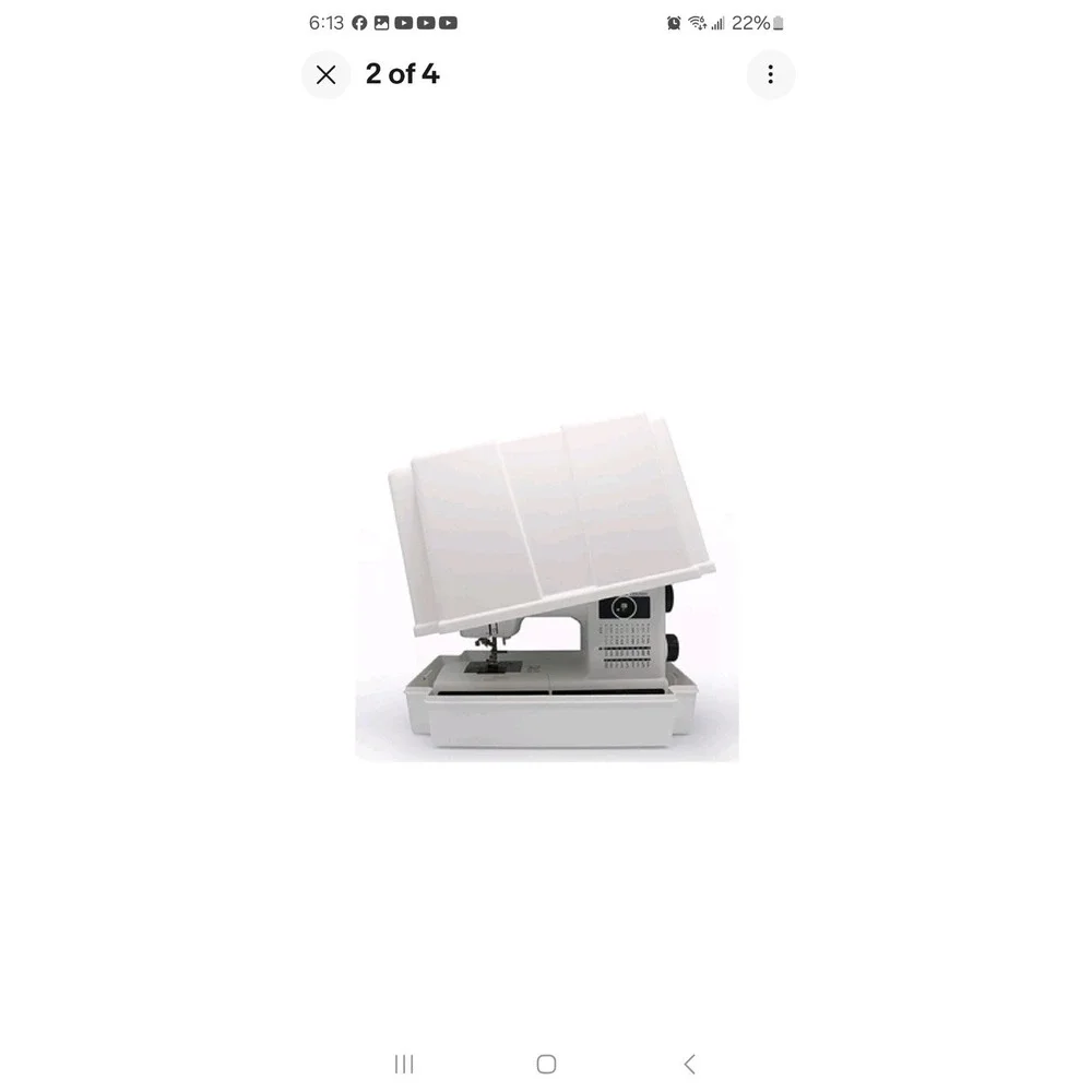 Brother Sewing Machine Hardcase with Carrying Handle (Offwhite)